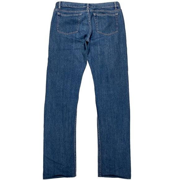 A.P.C. Button-Fly Slim Straight Medium Wash Blue Denim Jeans men's size 31x32 - Picture 2 of 10